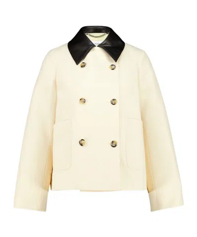 Altuzarra Harburg Cropped Double-breasted Jacket In Brown