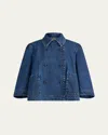 Altuzarra Hayden Denim Double-breasted Jacket In Blue