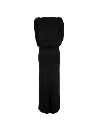 Altuzarra Henderson Woven Maxi Dress In Black