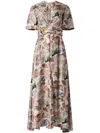 Altuzarra Honey Tie Waist Silk Dress In Neutrals