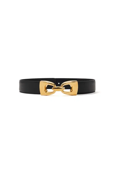 Altuzarra Horsebit Leather Belt In Black