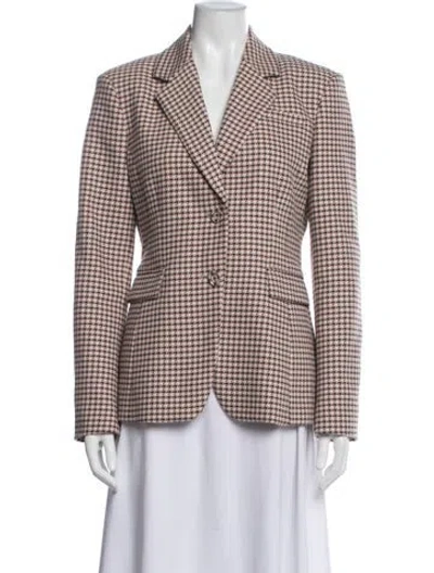 Pre-owned Altuzarra Houndstooth Print Blazer In Multi
