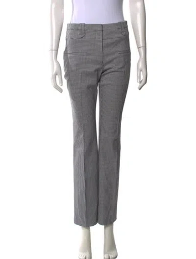 Pre-owned Altuzarra Houndstooth Print Straight Leg Pants In Black/white
