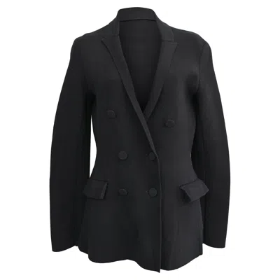 Altuzarra Indi Double-breasted Blazer In Black Polyester