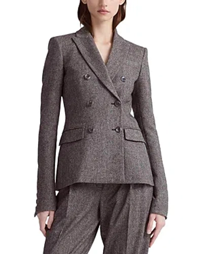 Altuzarra Indiana Double Breasted Blazer In Black Tweed