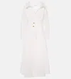 Altuzarra Isabela Cotton-blend Midi Dress In White