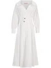 Altuzarra Isabela Cotton-blend Midi Dress In White