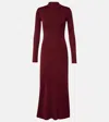 Altuzarra Jersey Maxi Dress In Burgundy