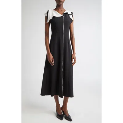 Altuzarra Jophee Layered Crepe Maxi Dress
