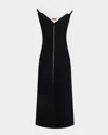 Altuzarra Jophee Layered Ruffle V-neck Midi Dress