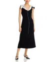 Altuzarra Jophee Layered Ruffle V-neck Midi Dress