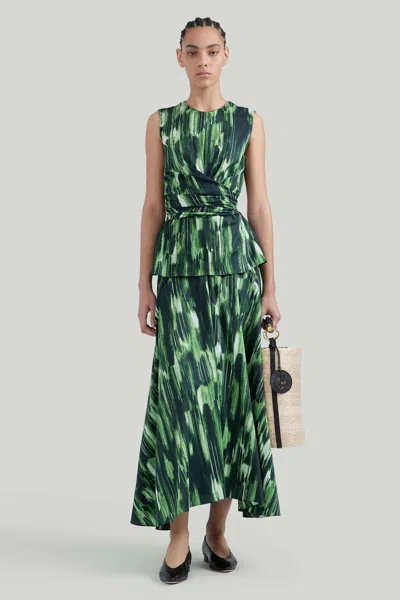 Altuzarra Kalliope Skirt In Verdelite | ModeSens