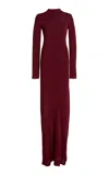 Altuzarra Kaplan Rayon Maxi Dress In Brown