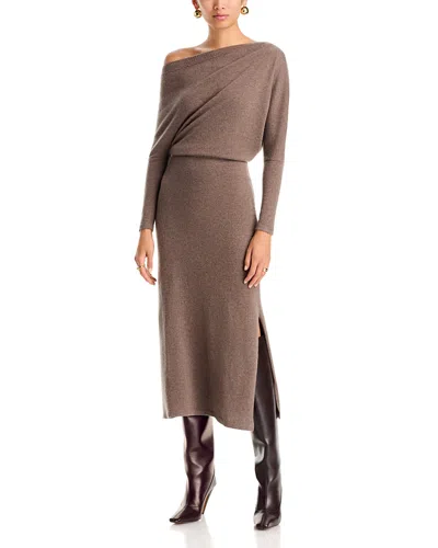 Altuzarra Kasos Cashmere Midi Dress In Brown