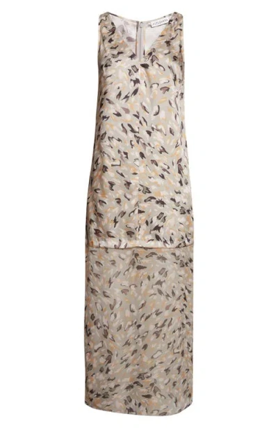 Altuzarra Katrin Abstract Animal Print Maxi Dress In Neutral