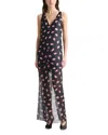 Altuzarra Katrin Lip Print Silk Chiffon Dress