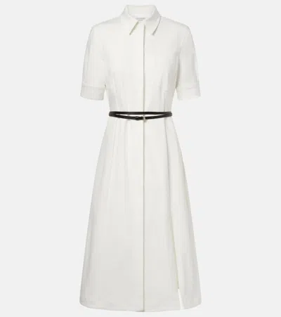 Altuzarra Kiera Denim Shirt Dress In White