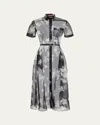 Altuzarra Kiera Floral Sheer Silk Midi Shirtdress