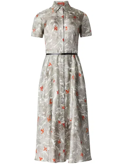 Altuzarra Kiera Midi Dress In Grey
