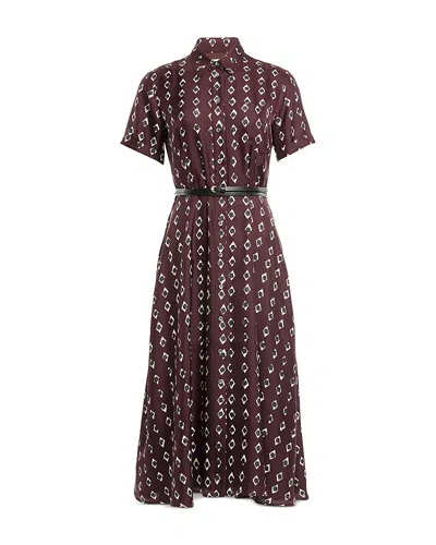 Altuzarra Kiera Silk Maxi Dress In Burgundy