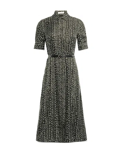 Altuzarra Kieran Belted Silk Shirtdress In Black