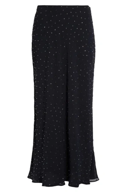 Altuzarra Kinski Embellished Maxi Skirt In 000400 Navy