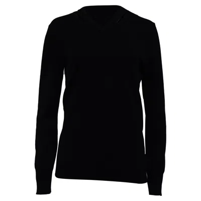 Altuzarra Knitted Cutout Sweater In Black Wool