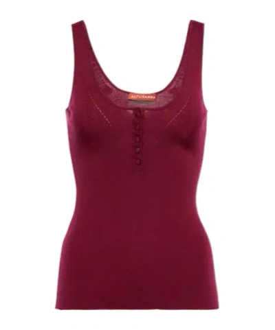 Altuzarra Knitted Vest In Red