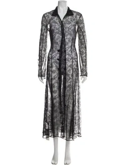 Pre-owned Altuzarra Lace Pattern Robe In Multicolor