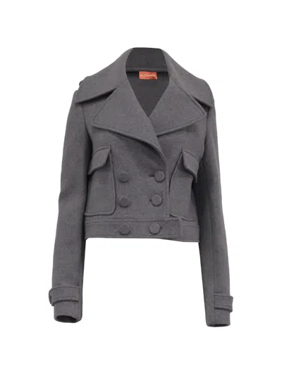 Pre-owned Altuzarra Laga Double-breasted Wool Jacket In Gray