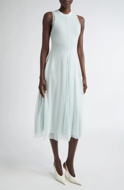 Altuzarra Laia Sleeveless Layered Dress In Sea Foam