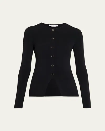 Altuzarra Lainey Cutaway Cardigan Sweater In Black