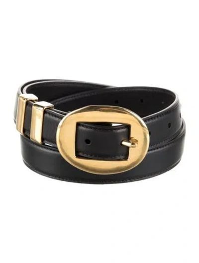 Pre-owned Altuzarra Leather Belt W/ Tags In Black