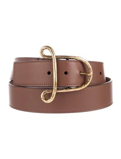 Pre-owned Altuzarra Leather Belt W/ Tags In Brown