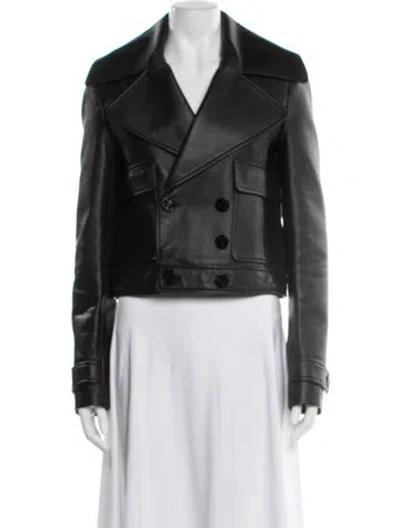 Pre-owned Altuzarra Leather Biker Jacket In Black