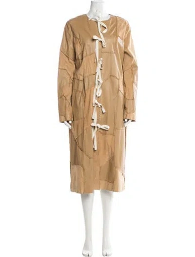 Pre-owned Altuzarra Leather Coat In Neutral