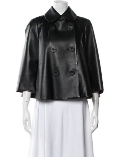 Pre-owned Altuzarra Leather Jacket In Black