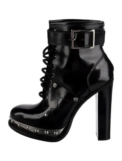 Pre-owned Altuzarra Leather Lace-up Boots In Black
