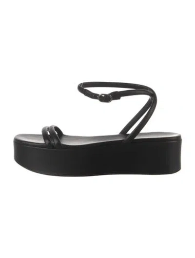 Pre-owned Altuzarra Leather Sandals In Black