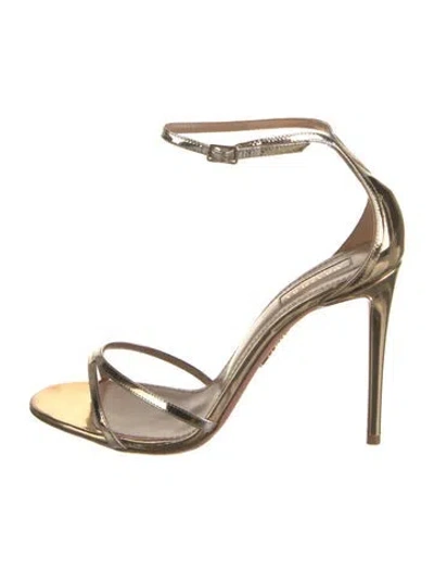 Pre-owned Altuzarra Leather Sandals In Gold