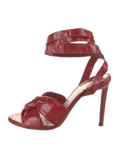 Pre-owned Altuzarra Leather Sandals In Red