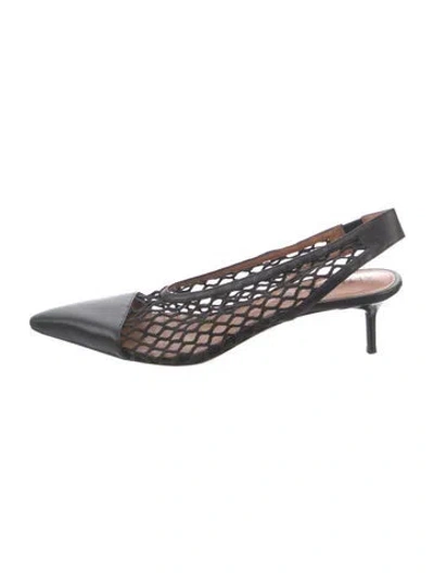 Pre-owned Altuzarra Leather Slingback Pumps In Black