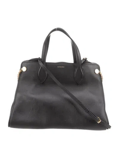 Pre-owned Altuzarra Leather Top Handle Bag In Black