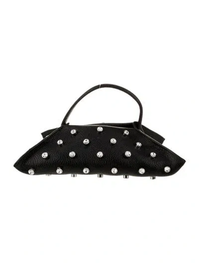 Pre-owned Altuzarra Leather Top Handle Bag In Black