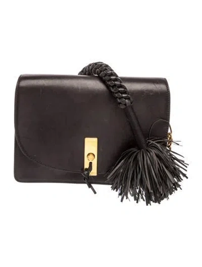 Pre-owned Altuzarra Leather Top Handle Bag In Black