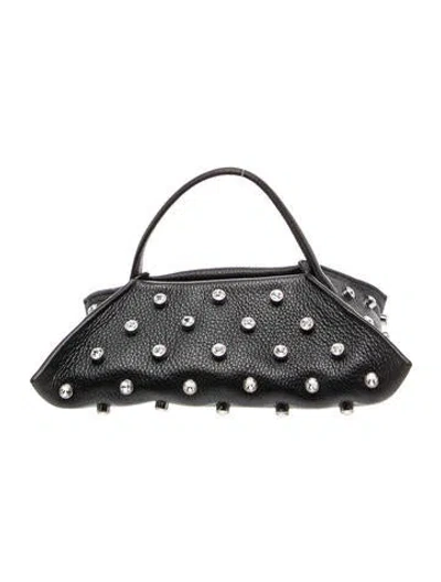 Pre-owned Altuzarra Leather Top Handle Bag In Black