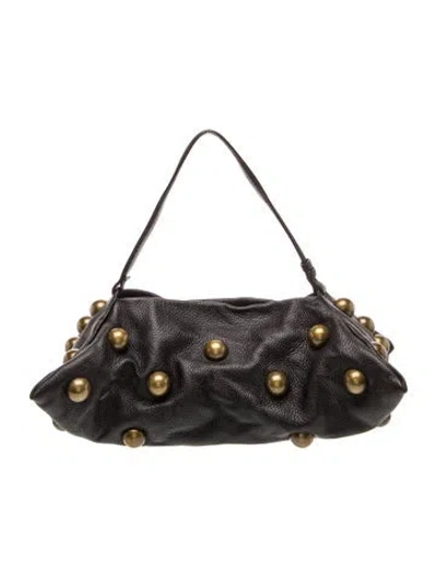 Pre-owned Altuzarra Leather Top Handle Bag In Black