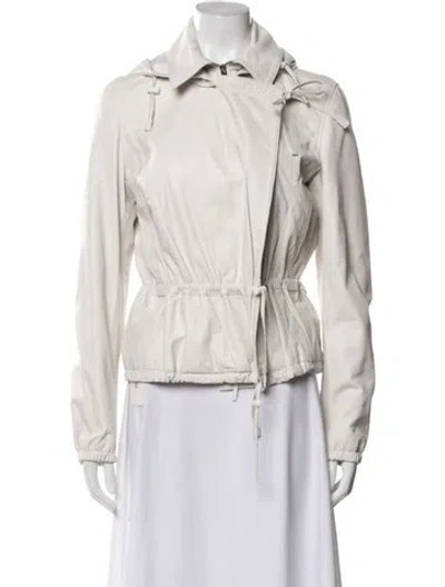Pre-owned Altuzarra Leather Utility Jacket In Neutral