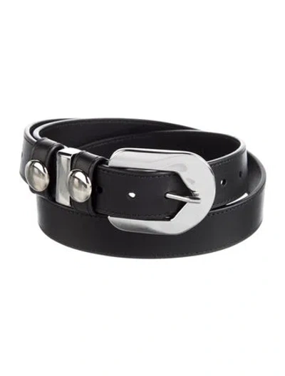 Pre-owned Altuzarra Leather Waist Belt In Black
