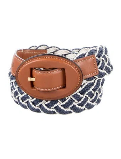 Pre-owned Altuzarra Leather Waist Belt In Blue